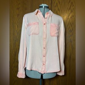 Mudd Soft Peach Rayon Blend Top / Large